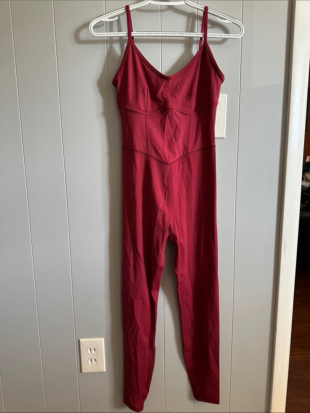 Burgundy Womens One-Piece Bodysuit